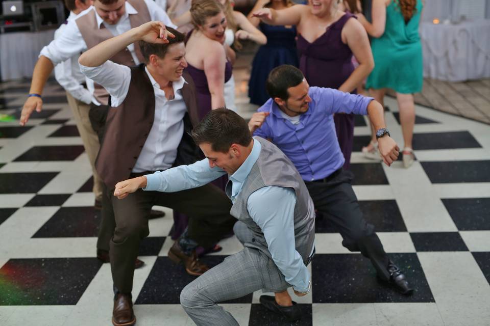 Groomsmen and bridesmaids