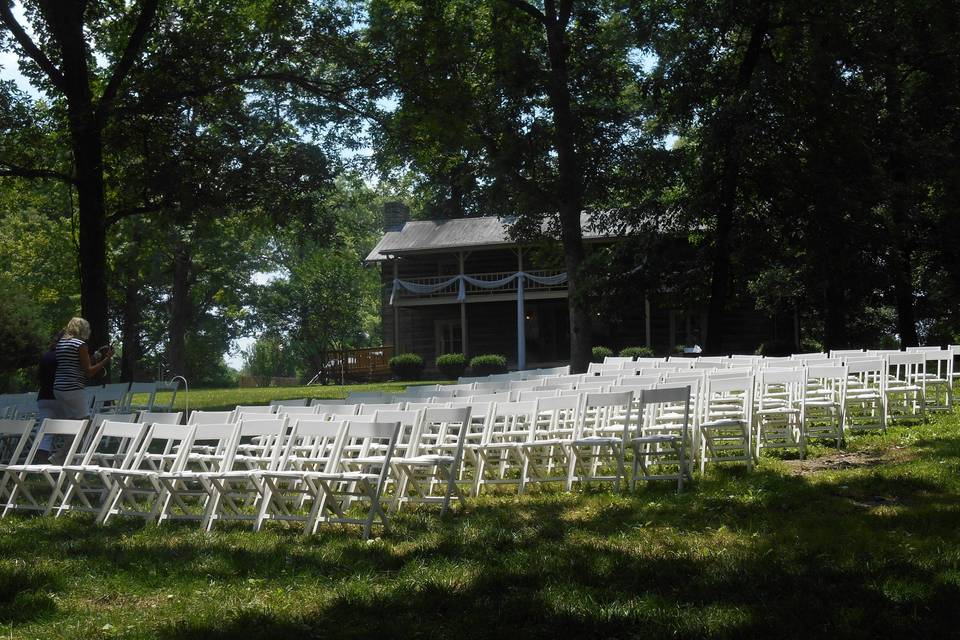 Outdoor chair setup