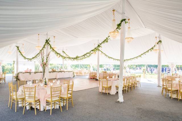 Wedding reception setup