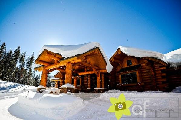 Vacation rental in Breckenridge, Colorado for a destination, small wedding (10 guests).  The couple and their close family stayed in this incredible ranch for 4 days and held their intimate ceremony in the house.