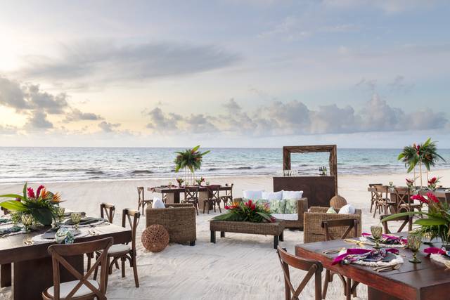 Beach Wedding Reception