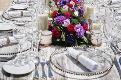 Beach Wedding Reception