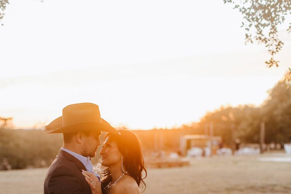 Cowboy Groom and Bride