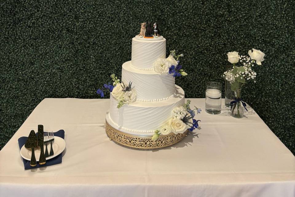 Cake & Greenery Wall Included!