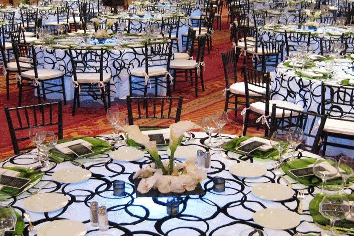 Table with centerpiece