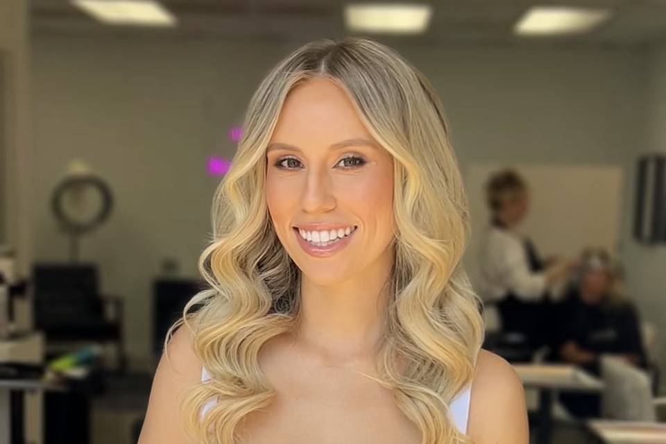 Hair by Brianna makeup by Diva