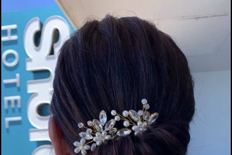 Huntington Beach Bridal hair