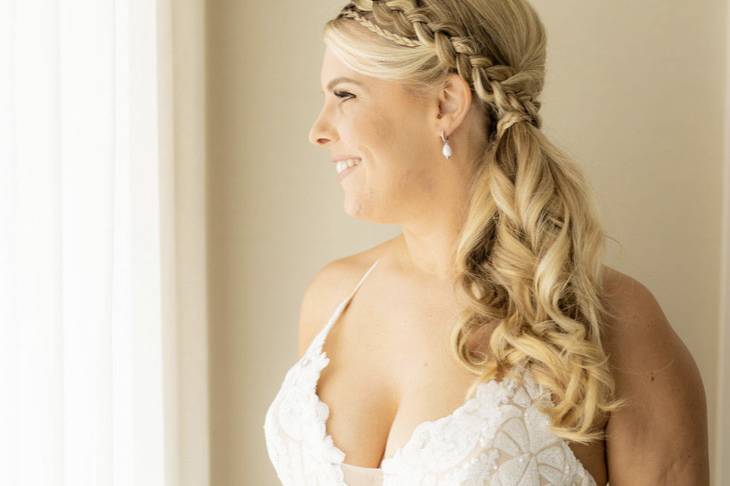Bridal hairstyling by Brianna