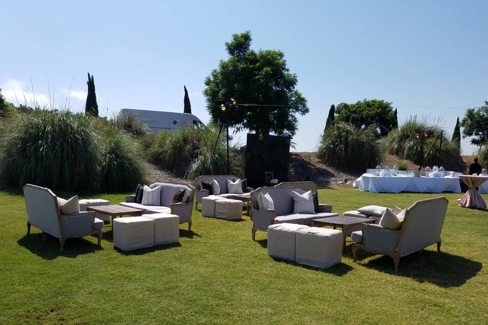 Outdoor Wedding Lounge