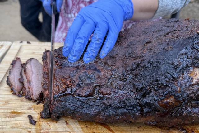Slicing Brisket