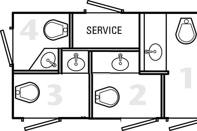 4-Station: Floor Plan