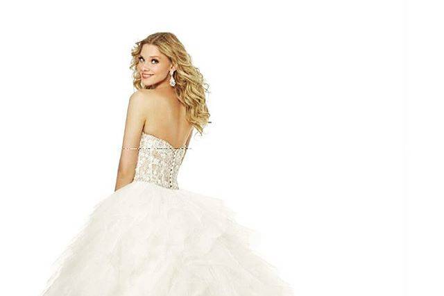 Frilly ball gown