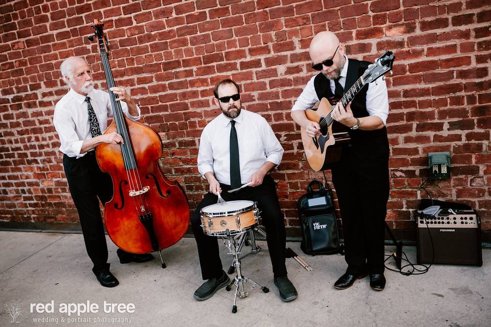 Jazz trio at cocktail hour