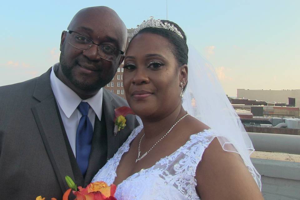 Wedding on the roof top!