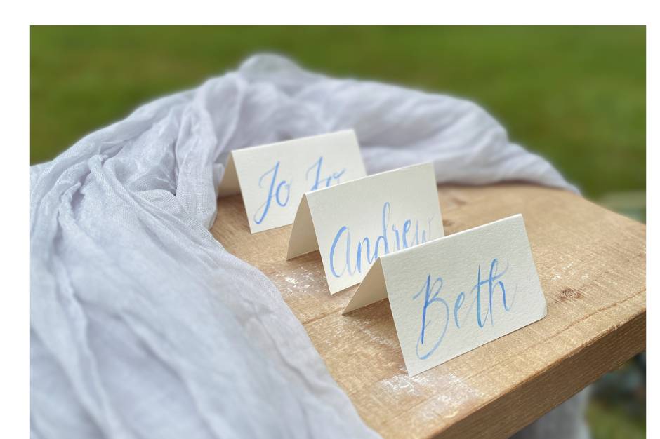 Water Color Place Cards