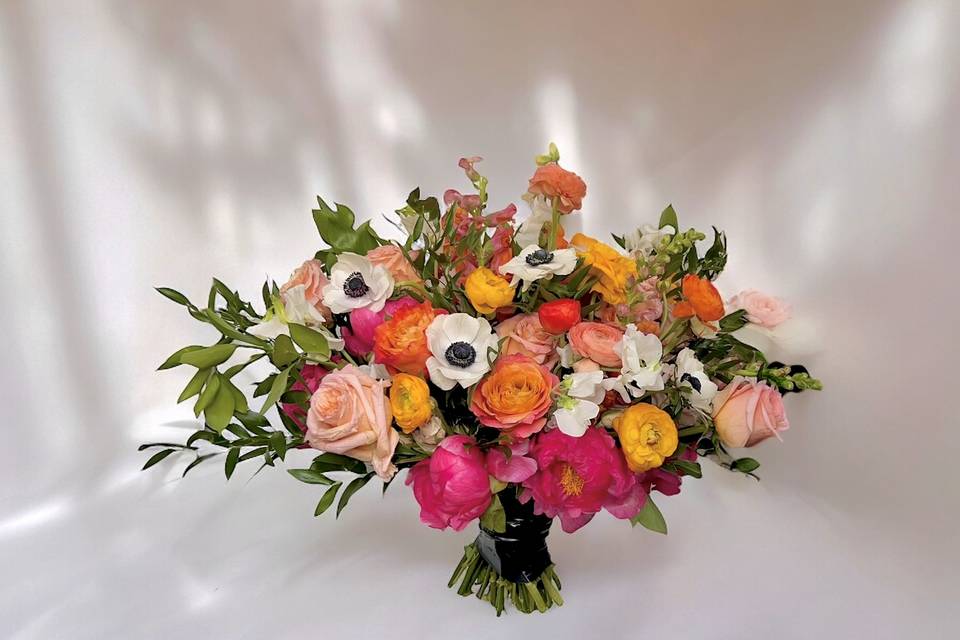 Colorful bridal bouquet