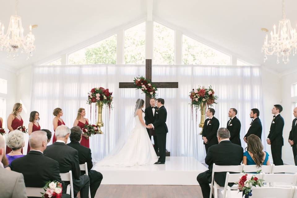 Ballroom ceremony in progress