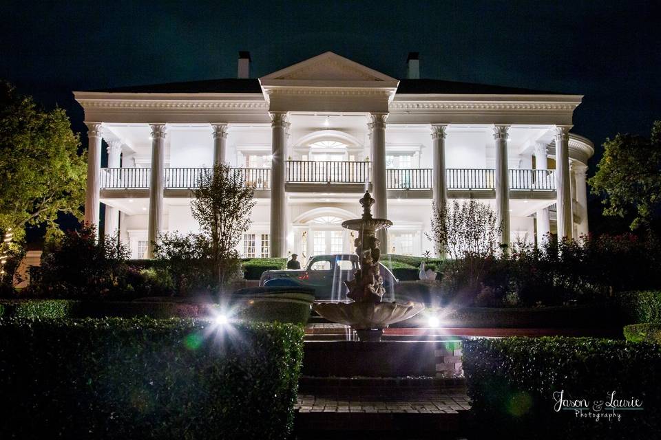 Mansion at night