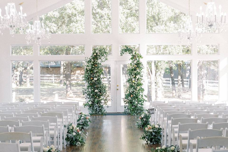 Ballroom Ceremony Set Up