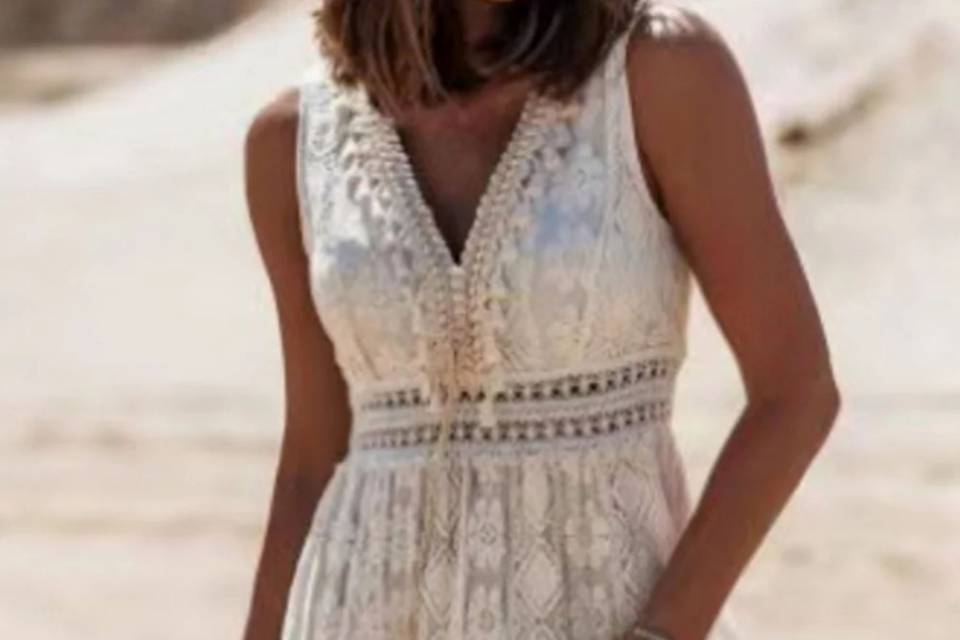 Lace V Neck