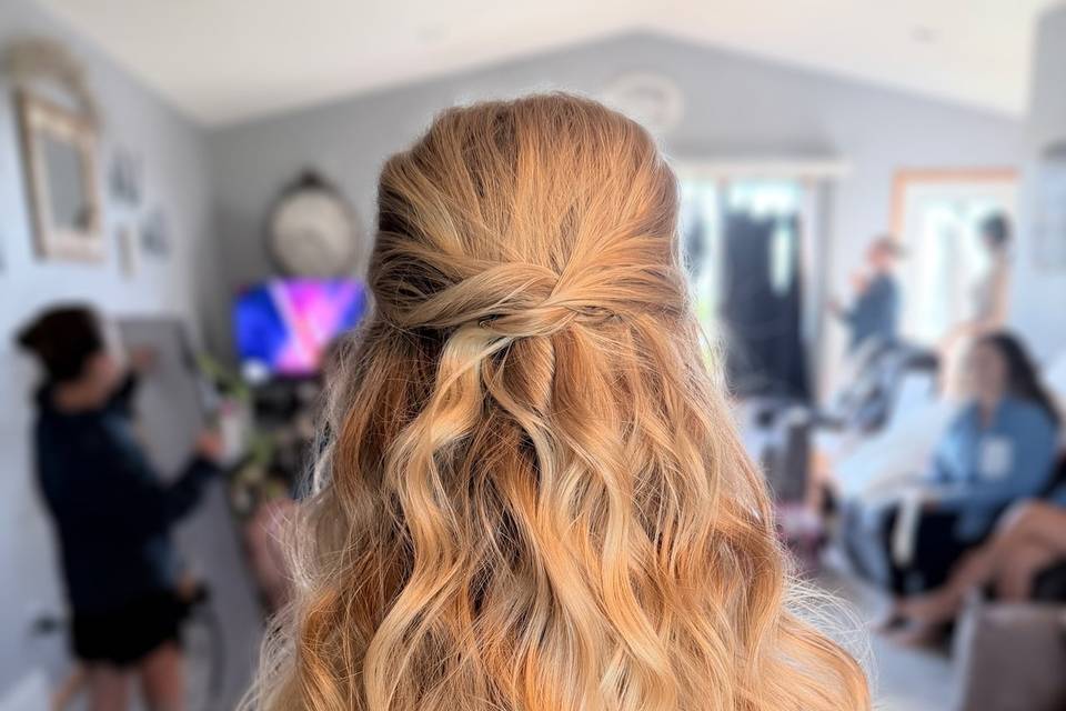 Half up Bridal
