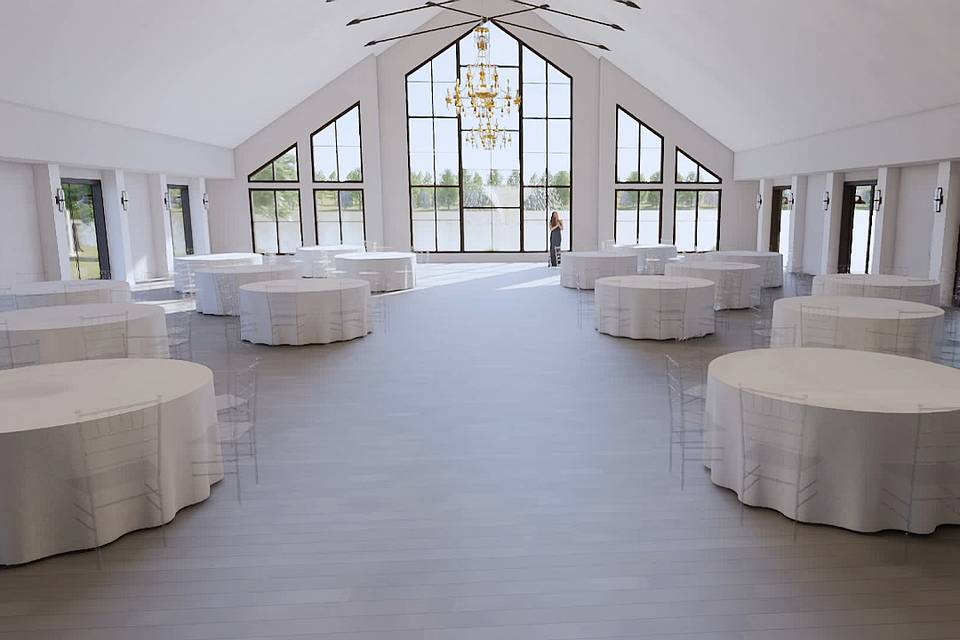 Ballroom View bottom of Stairs