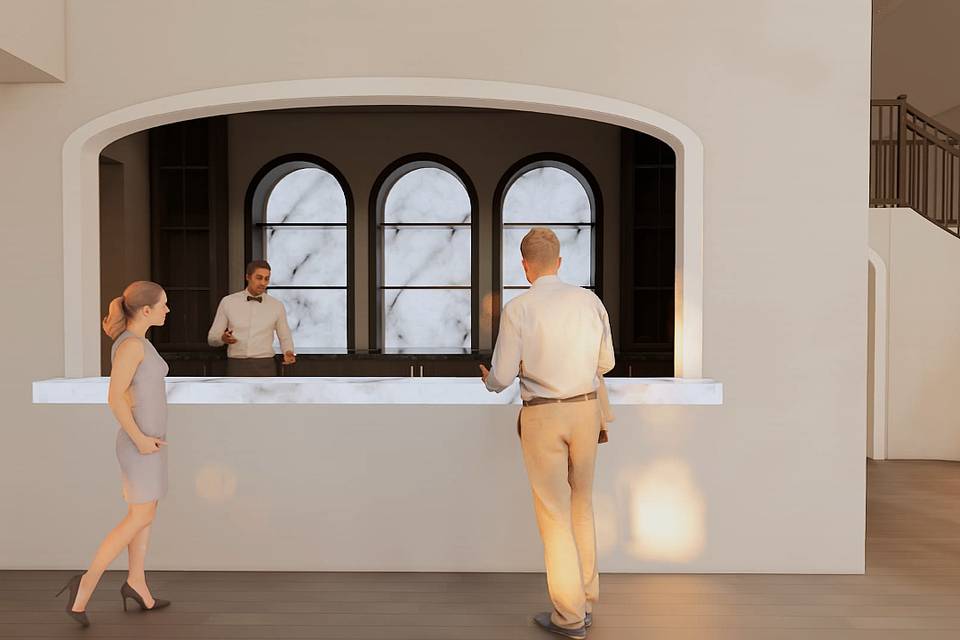 Bar with Onyx backlit LED