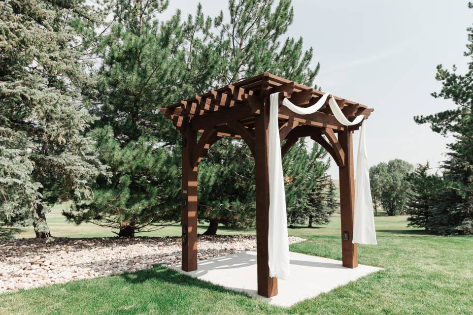 Outdoor ceremony site