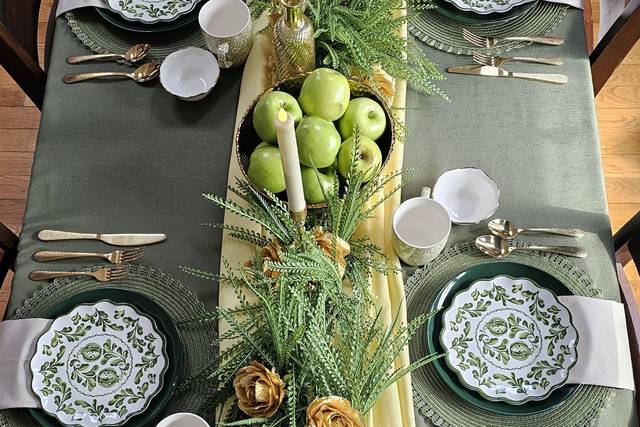 Green and Gold Table