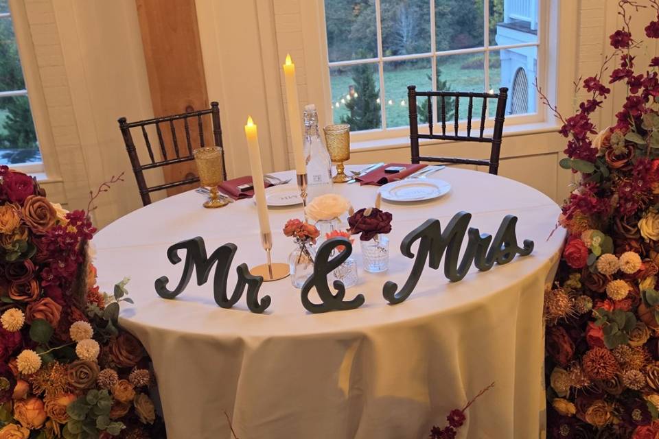 October wedding