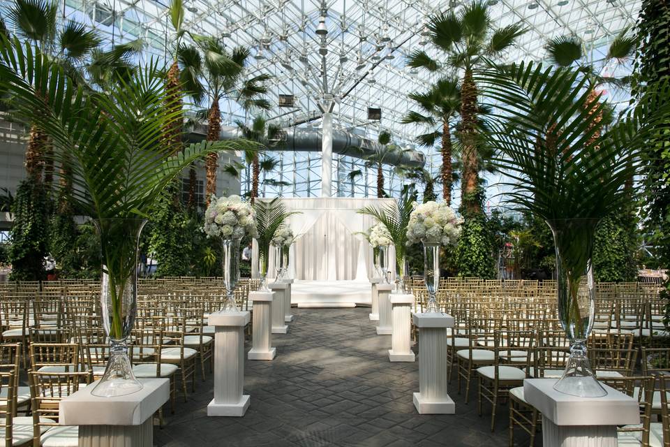 Wedding ceremony area