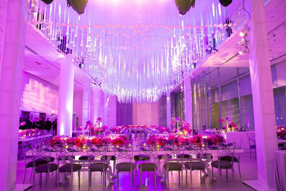 Wedding reception area