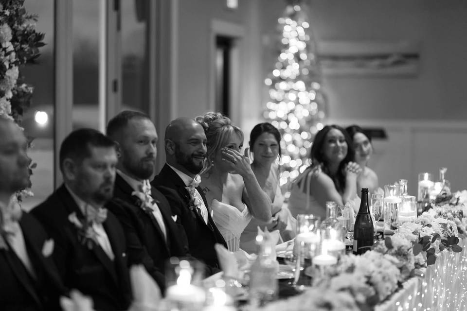 December indoor wedding