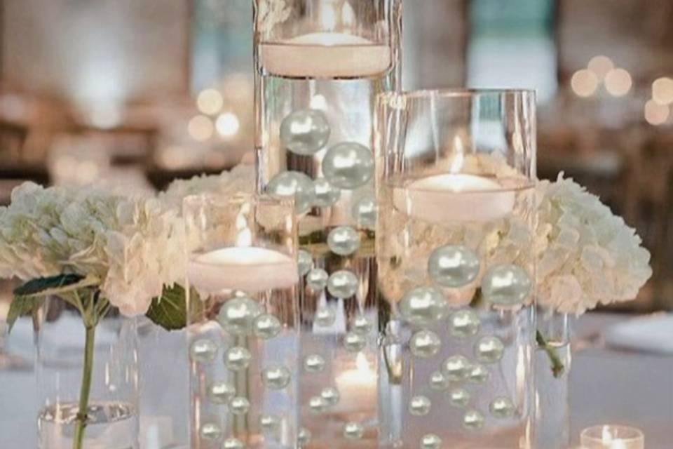 3 Tier Pearl Floating Candle 1