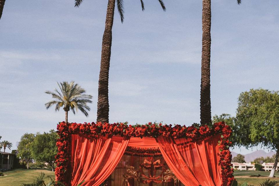 Palm Grove Wedding Ceremony