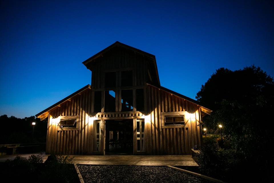 Pavilion at night