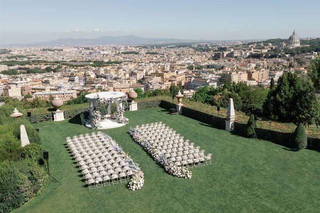 Villa Miani  garden  ceremony