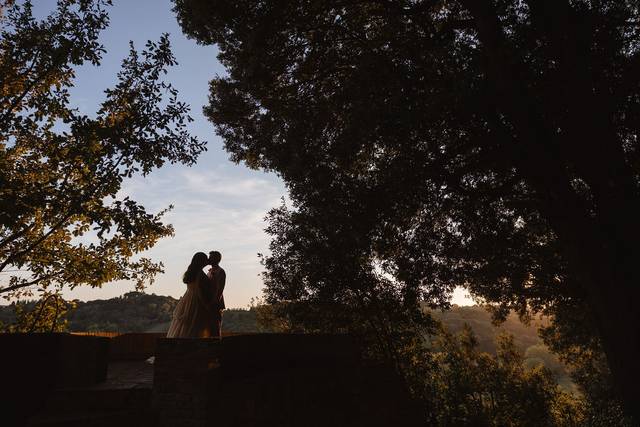 Refined Tuscany villa wedding