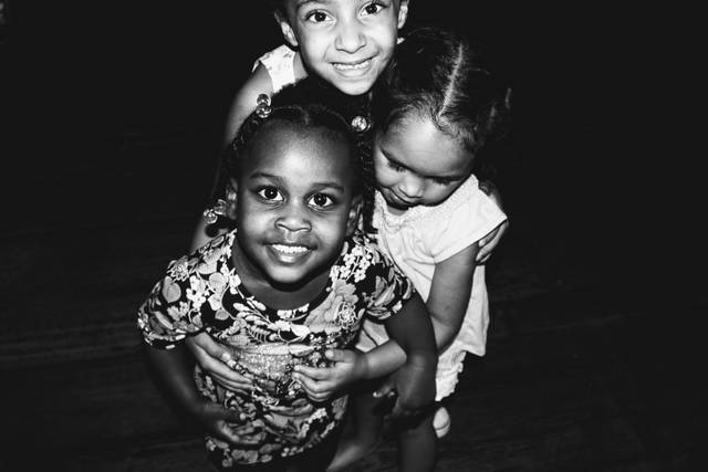 Friends and cousins pausing for a photo.