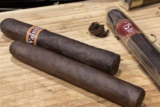 Dark, rich hand-rolled cigars