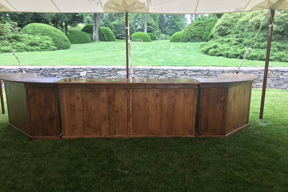 3 piece bar! Use all 16ft or any independent section for your event