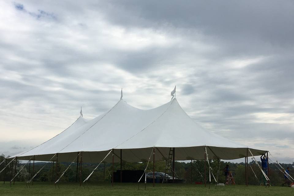 44x83 oval Stillwater sail tent