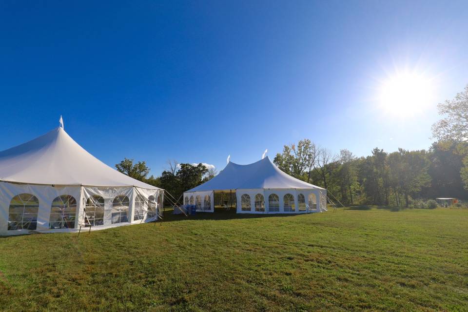 Stillwater sail cloth tents with sides