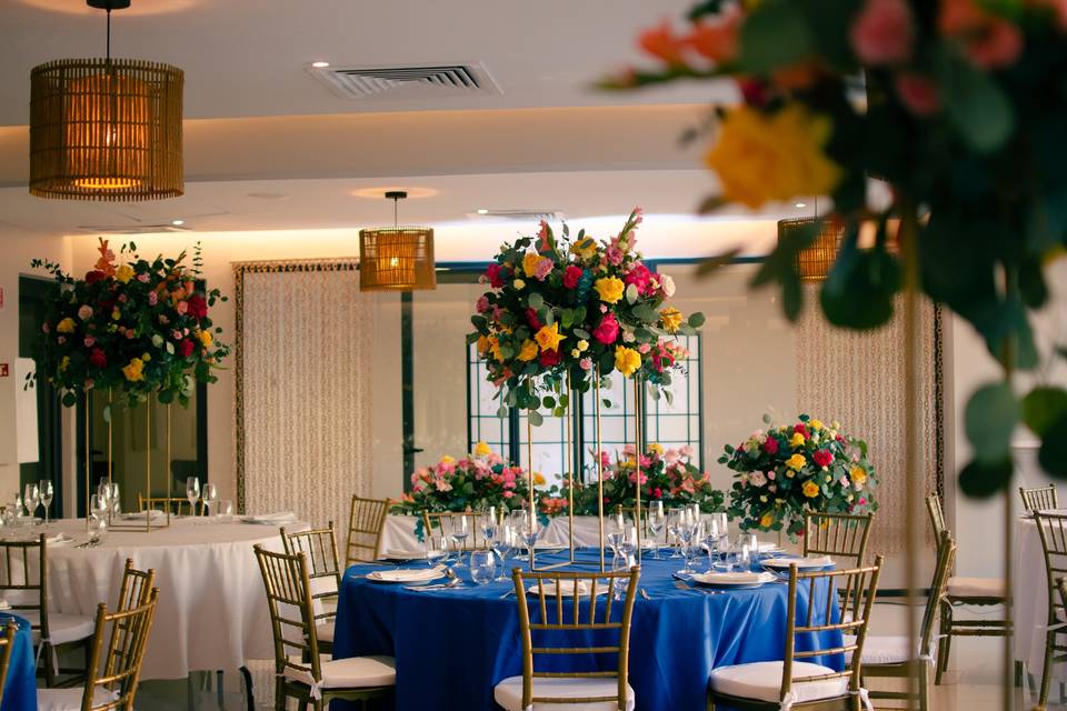 Colorful centerpieces