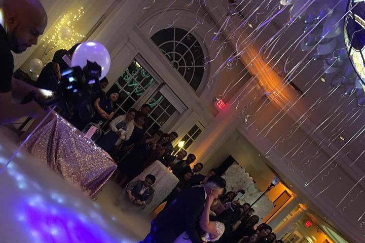 Dancing on clouds to celebrate that special moment