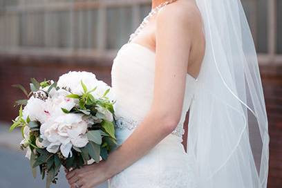 Blooming wedding bride