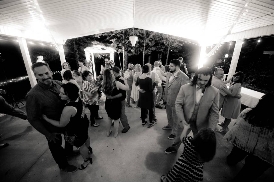 Dancing on the pavilion