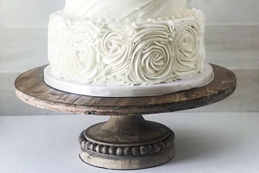 Rosette textured buttercream