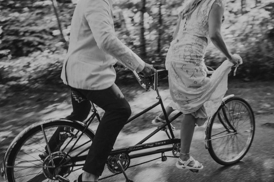 Tandem Bike Elopement