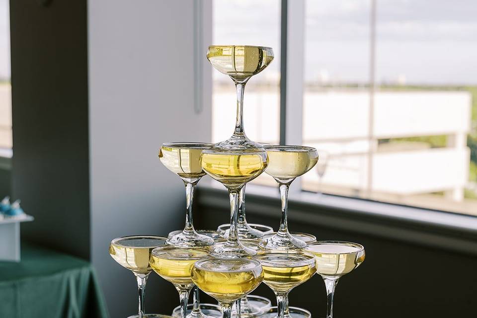 Champagne tower